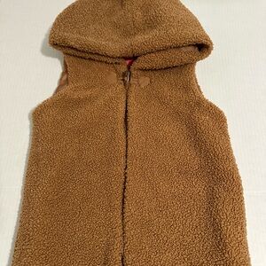 Isaac Mizrahi Kids Brown Hooded Vest